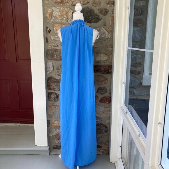 Sail to Sable Ruffle Neck Emma Maxi Dress Hydrandea Blue $248 Women’s XL - Picture 10 of 12